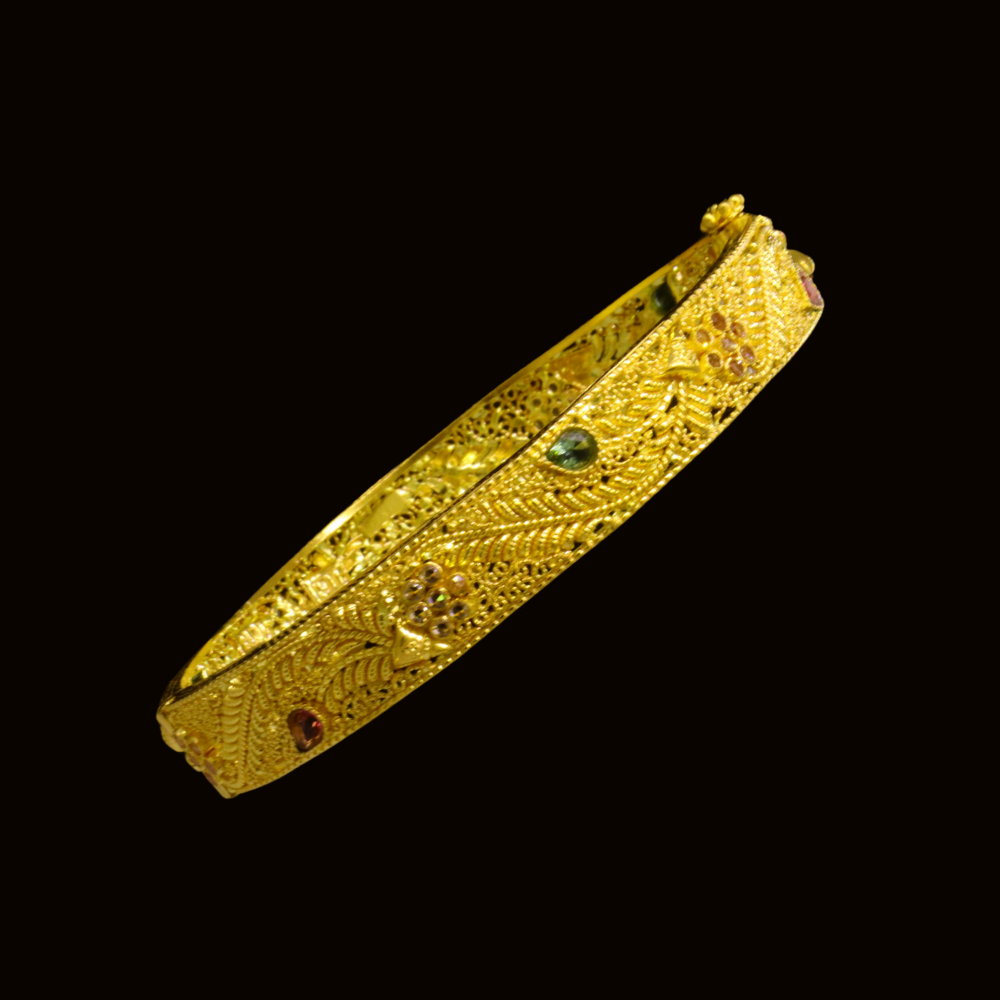 22K Gold Bangle Bracelet – SW24155 image 2 of 2