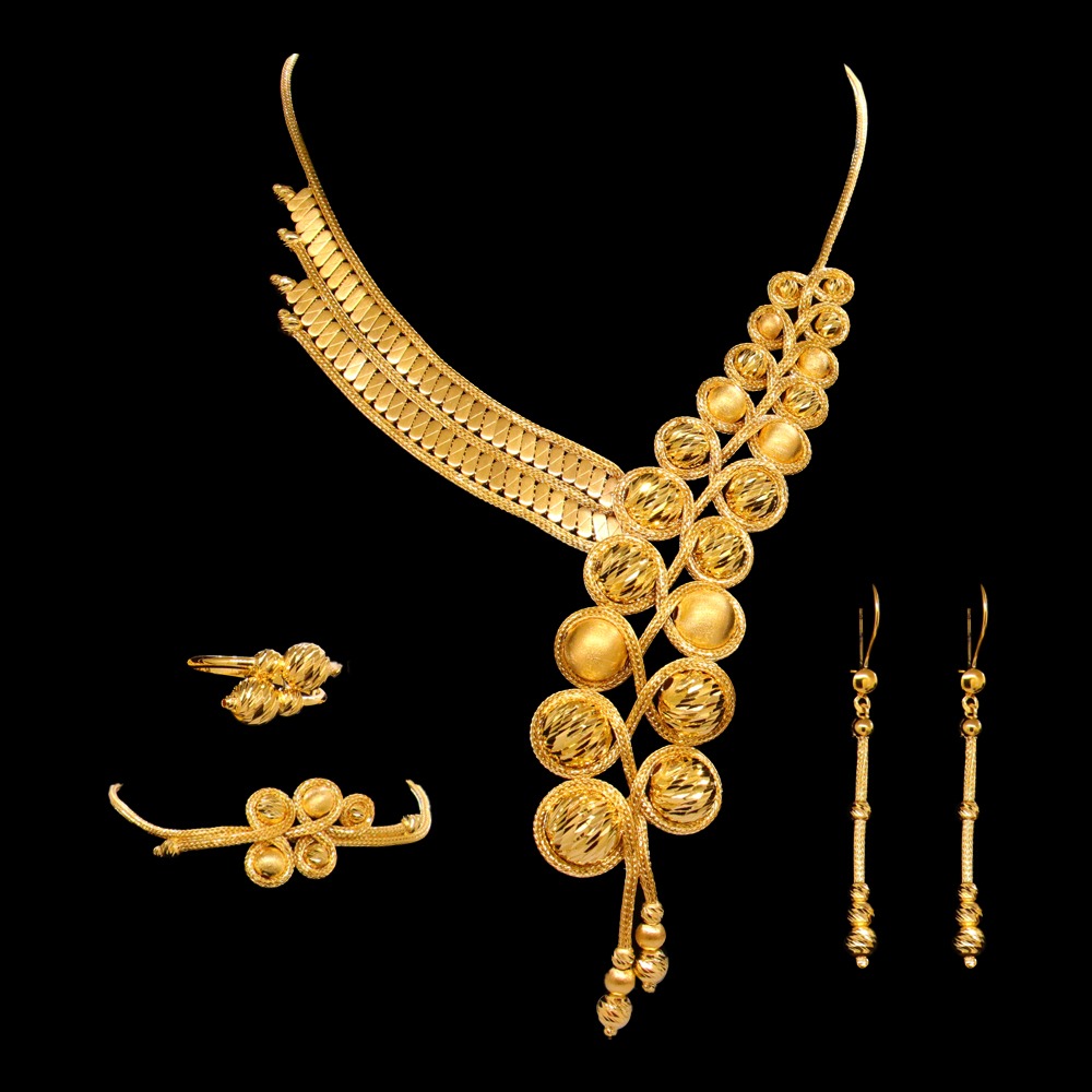 21K Gold Necklace Set