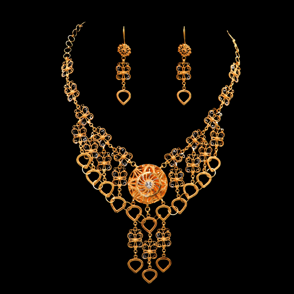 21K Gold Necklace Set