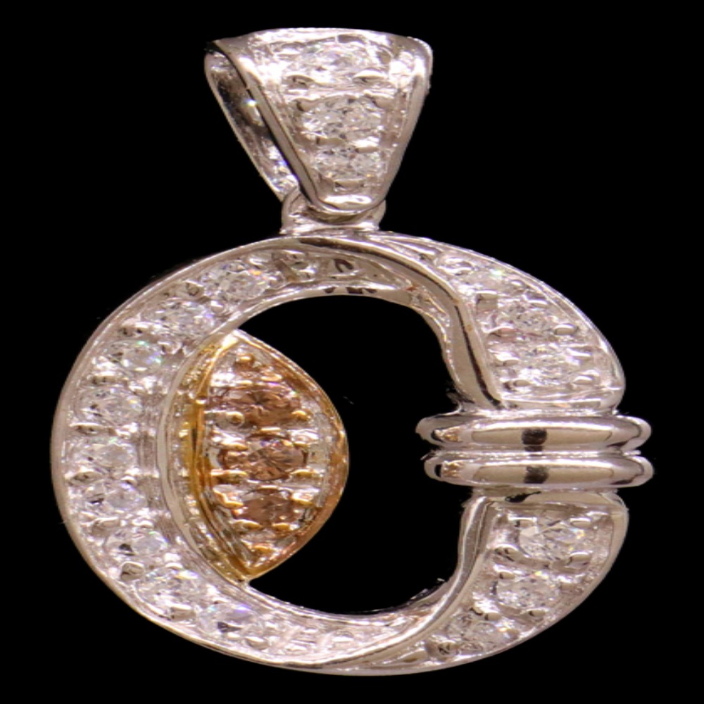 18K White Gold Pendant