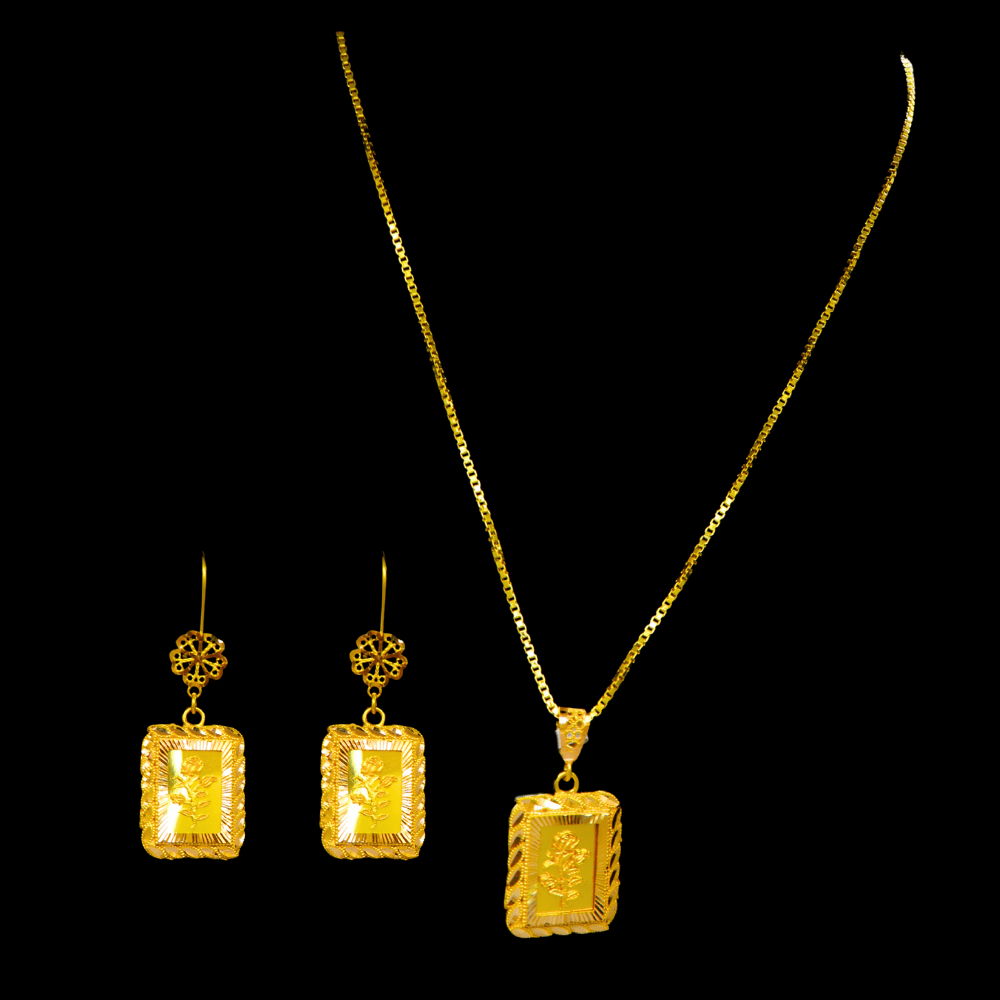 21K Gold Necklace Set