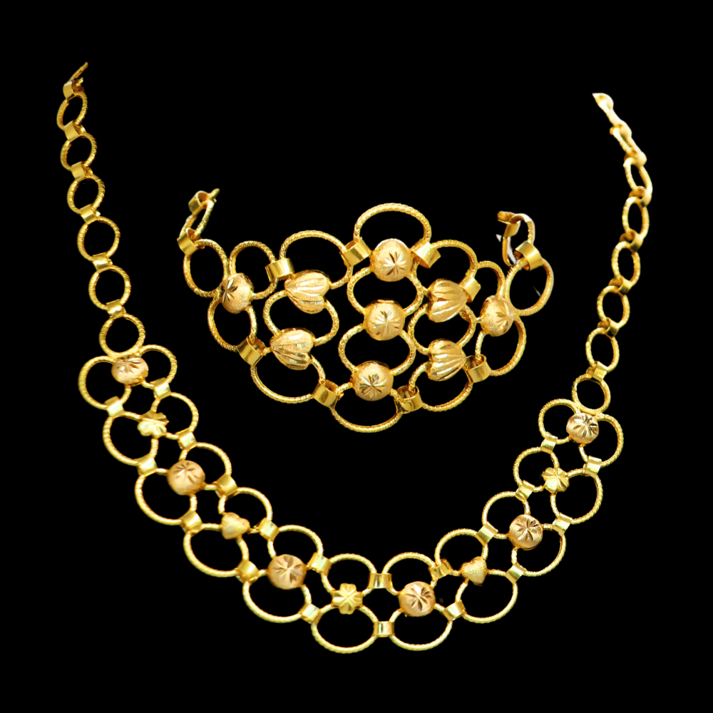 21K Gold Necklace Set