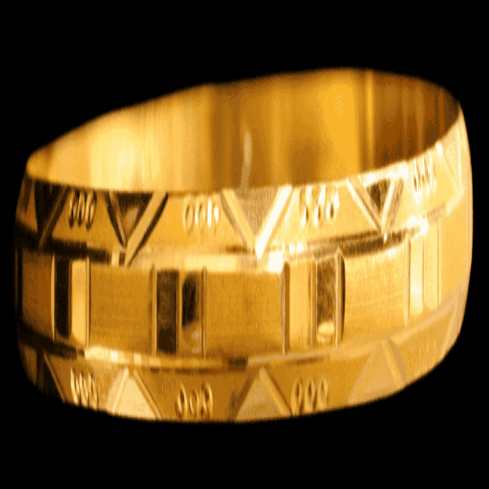 21K Gold Bangle Set OF 1 (L)
