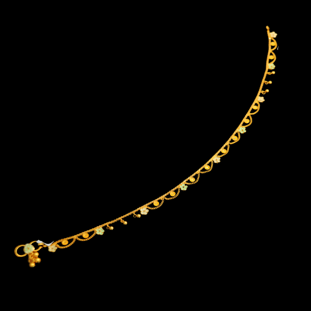 22K Gold Anklet