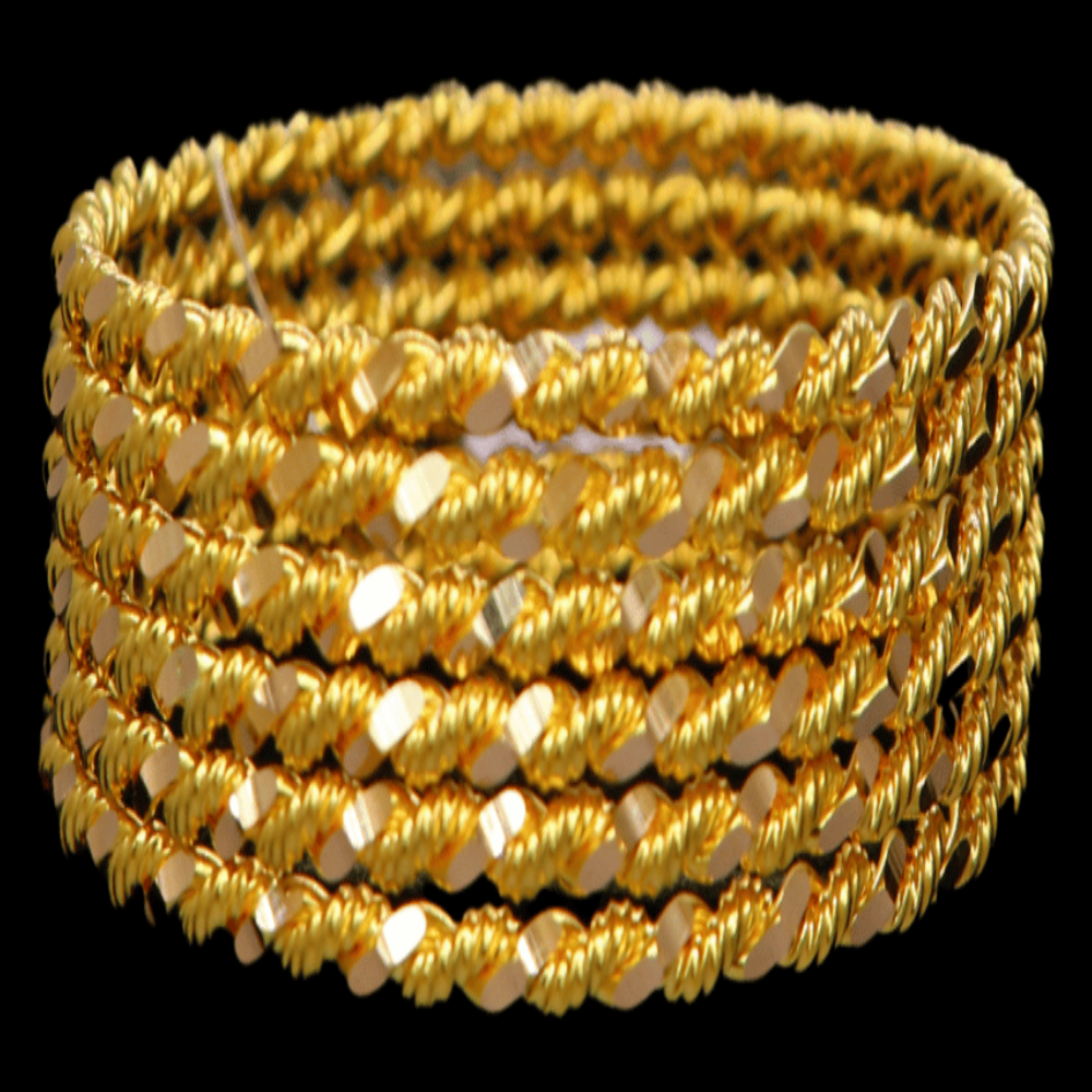 21K Gold Bangle Set (S)