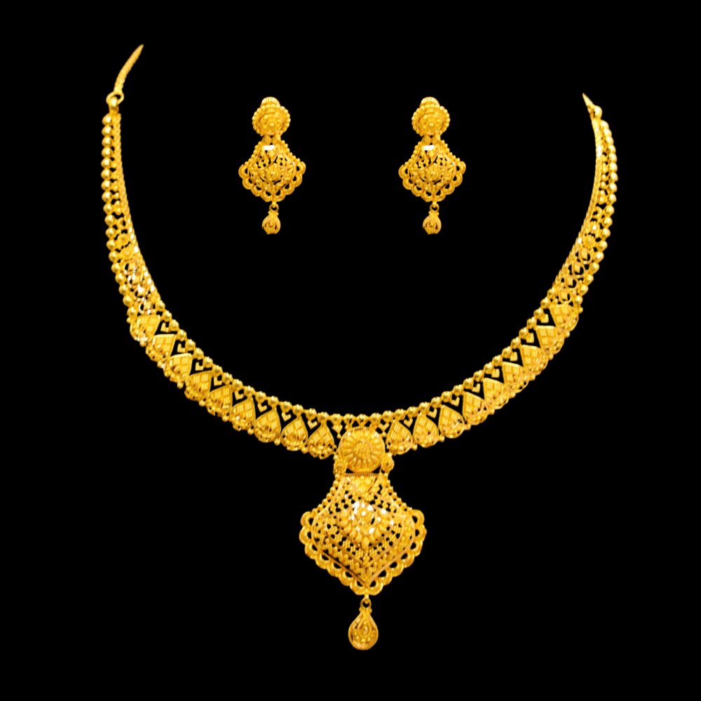 22K Gold Necklace Set