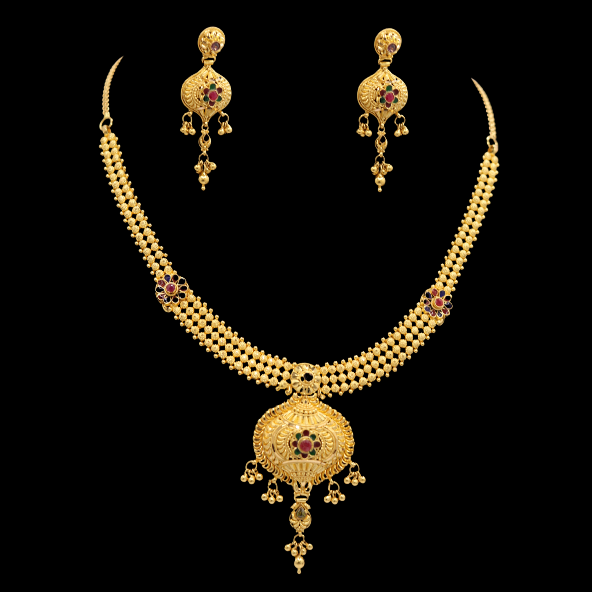 22K Gold Necklace Set