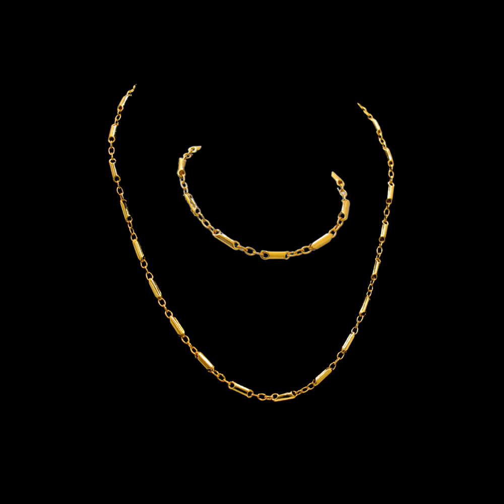 21K Gold Necklace Set