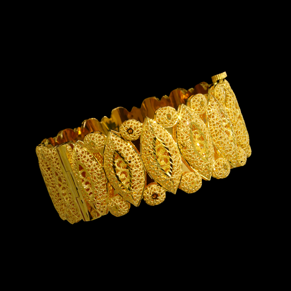 21K Gold Bangle Bracelet – SW23166 image 2 of 2