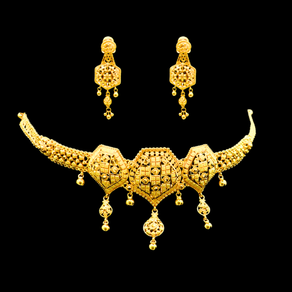 22K Gold Necklace Set