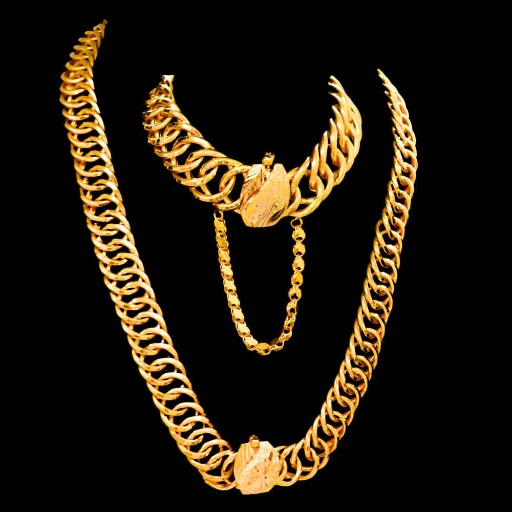 21K Gold Necklace Set