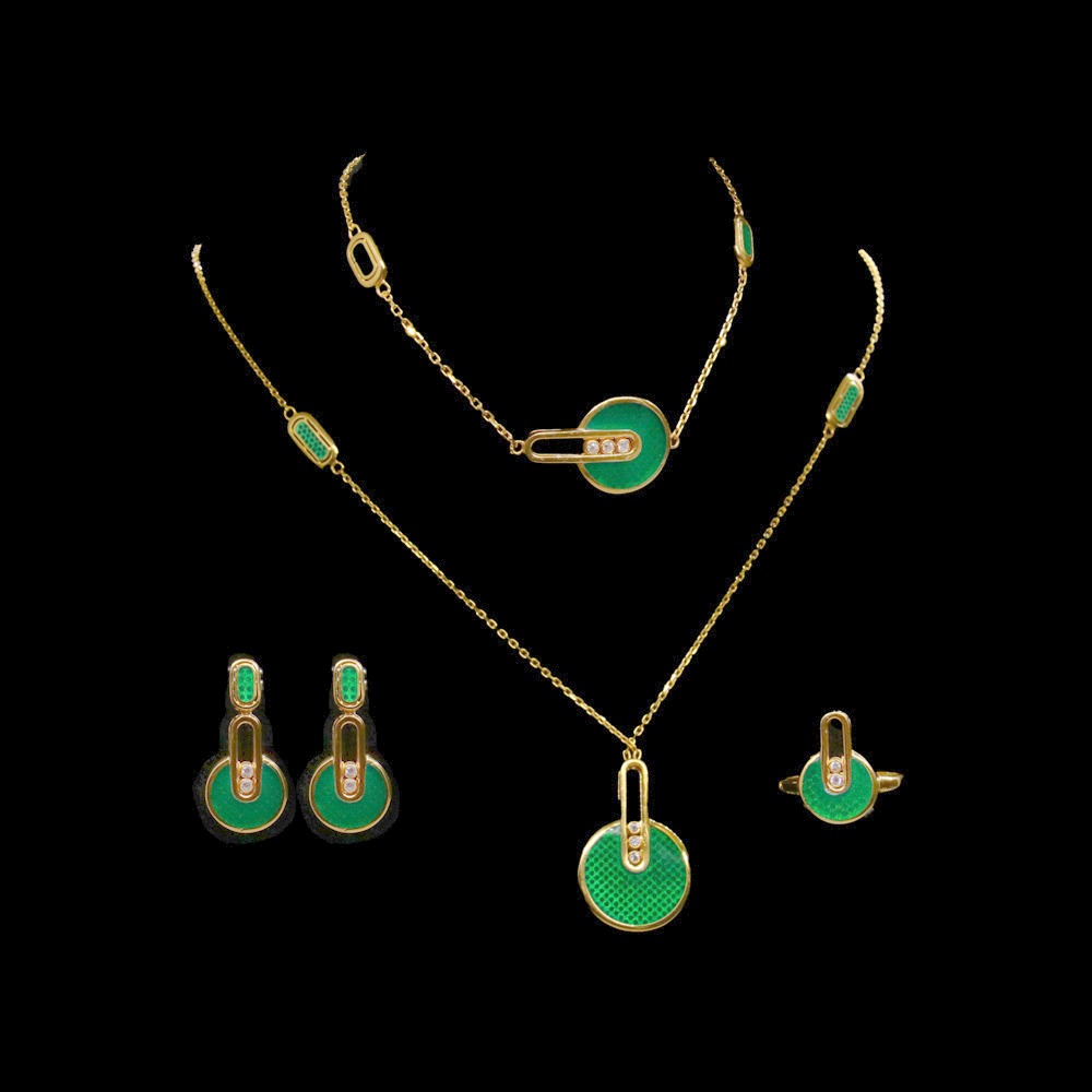 21K Gold Necklace Set