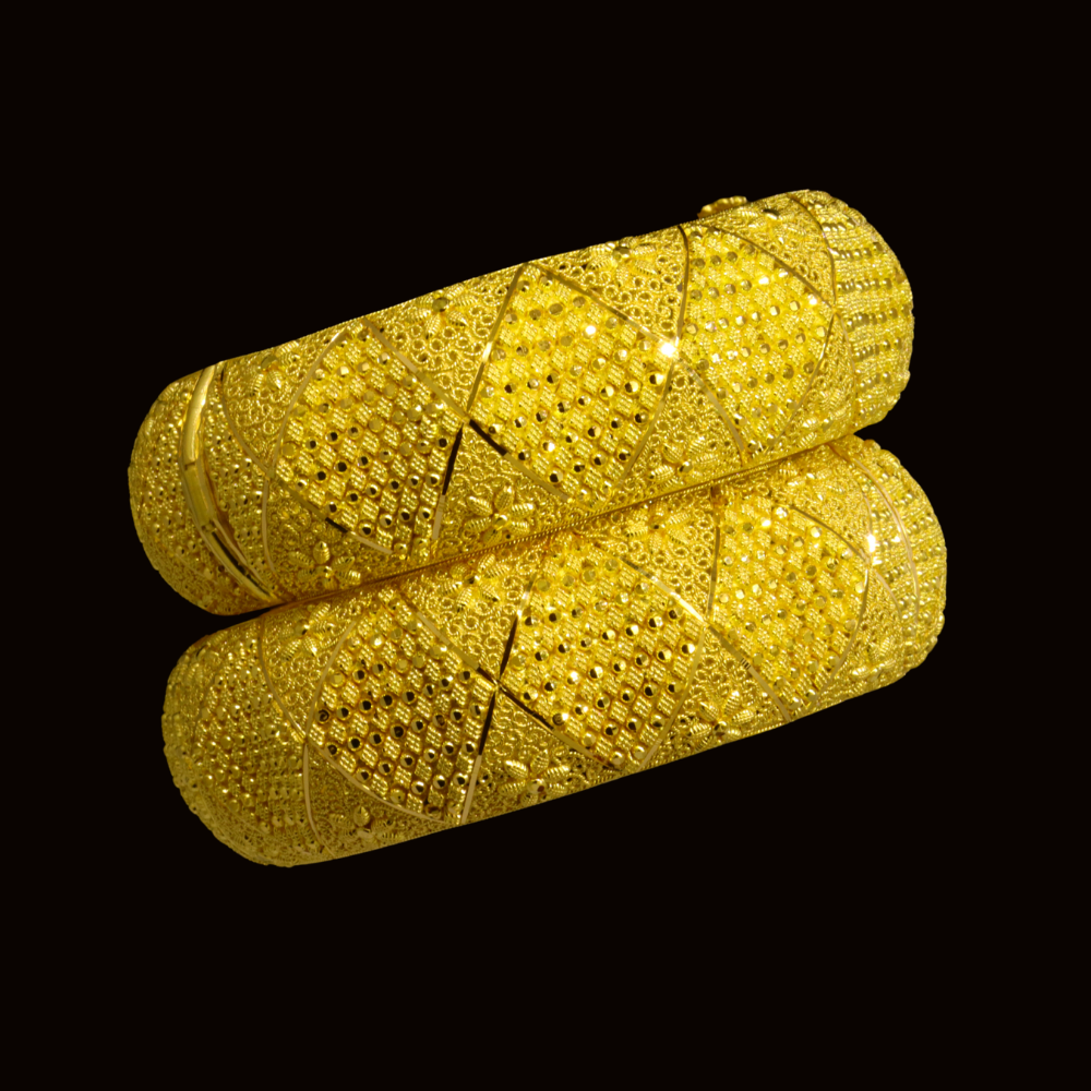 22K Gold Bangle Bracelet – SW24125 image 2 of 2