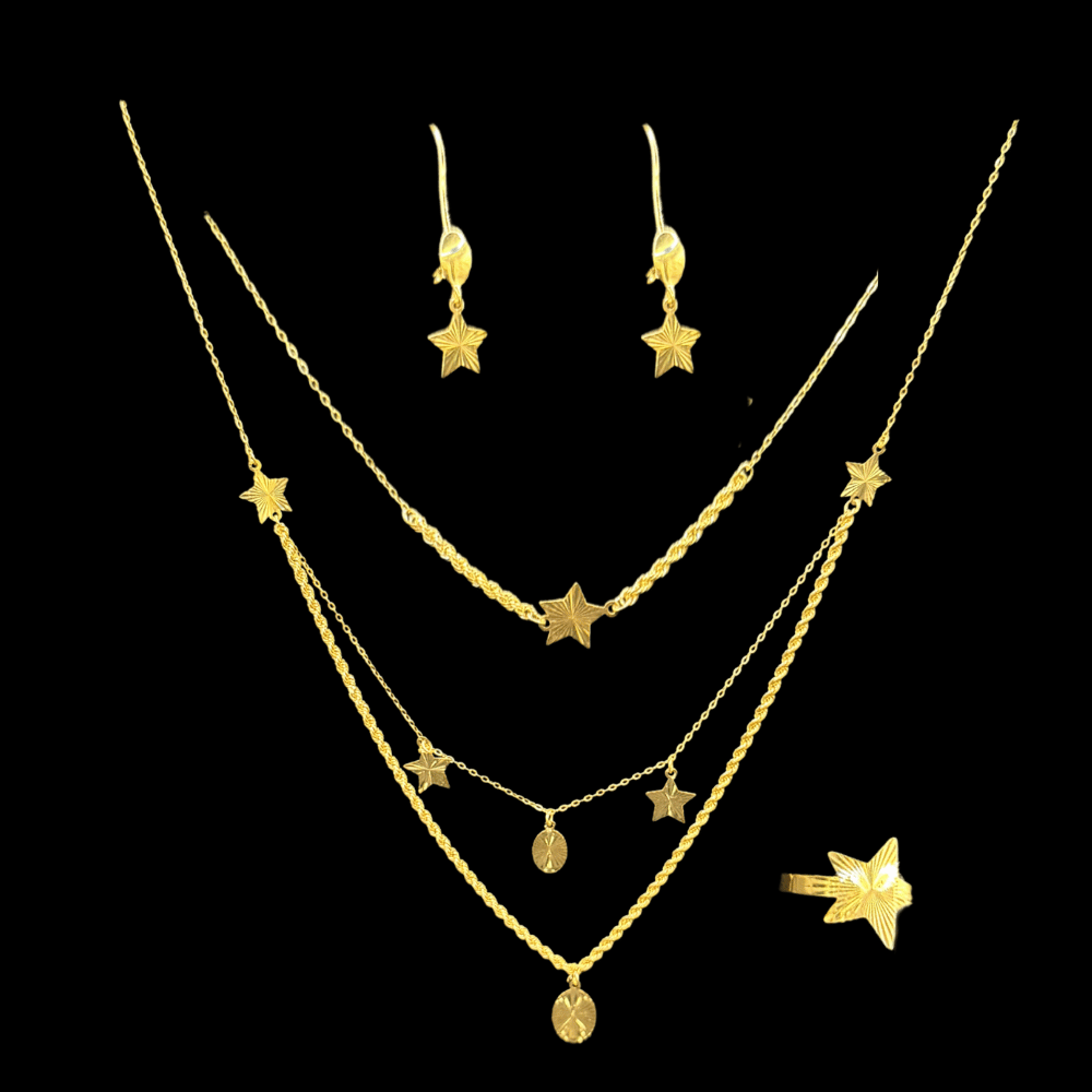 21K Gold Necklace Set