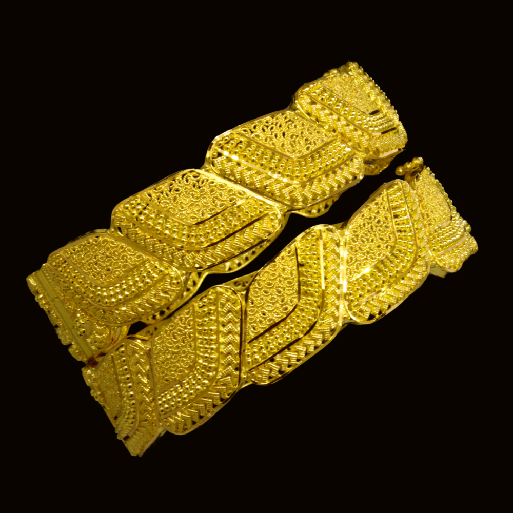 22K Gold Bangle Bracelet – SW24124 image 2 of 2