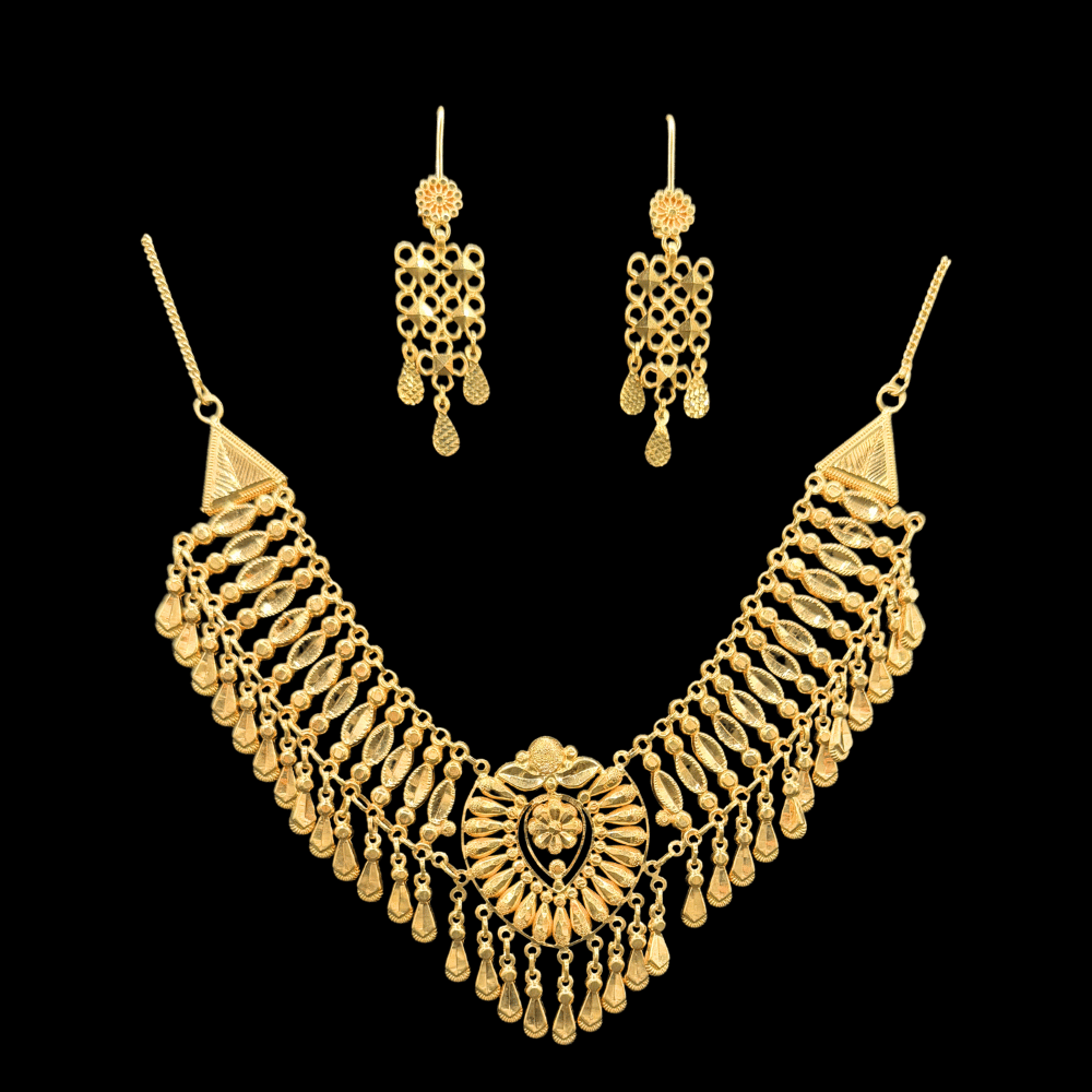 21K Gold Necklace Set