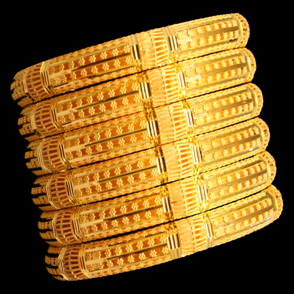 21K Gold Bangle Set, L (21) – SW17089 image 2 of 2