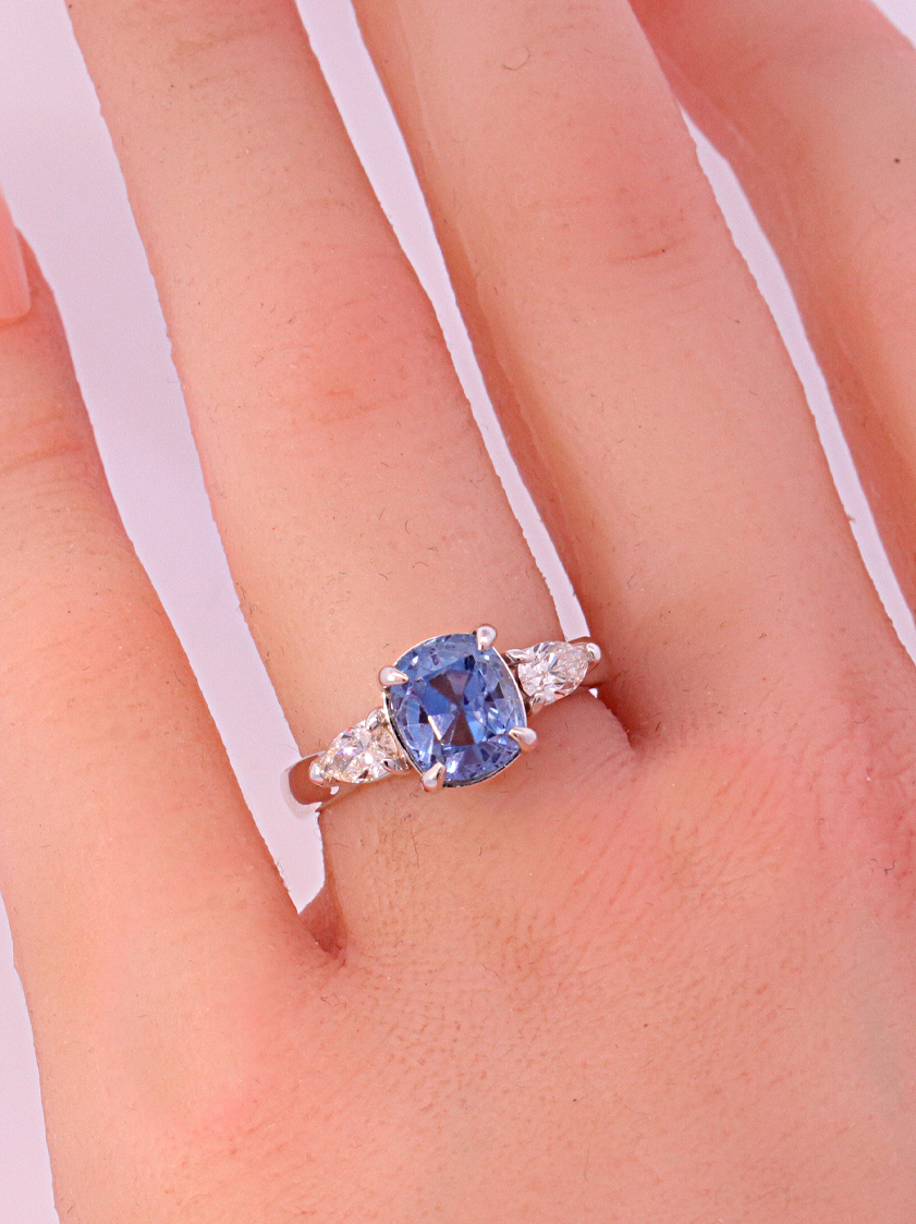 Sapphire Diamond Ring