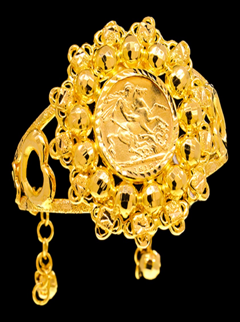 21K Gold Bangle Bracelet – SW11990 image 2 of 2