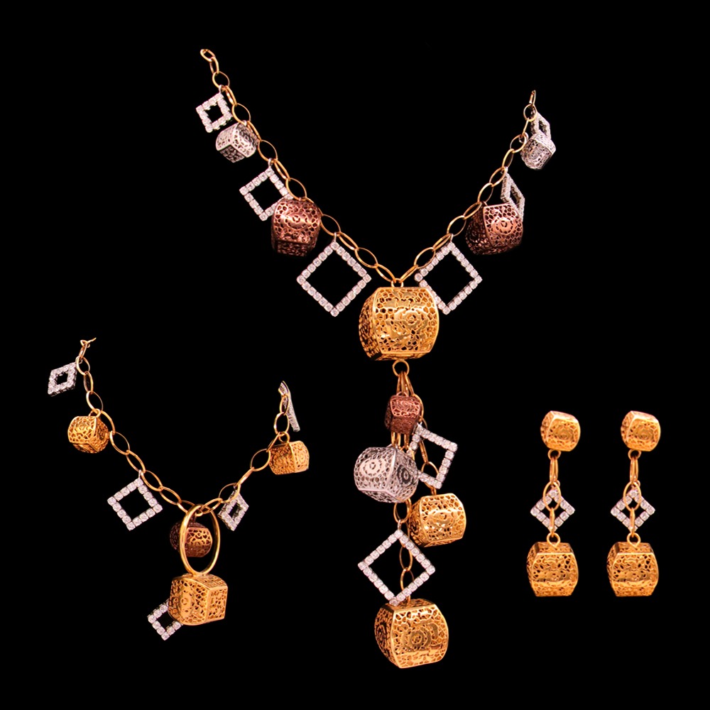 21K Gold lazurde Necklace Set