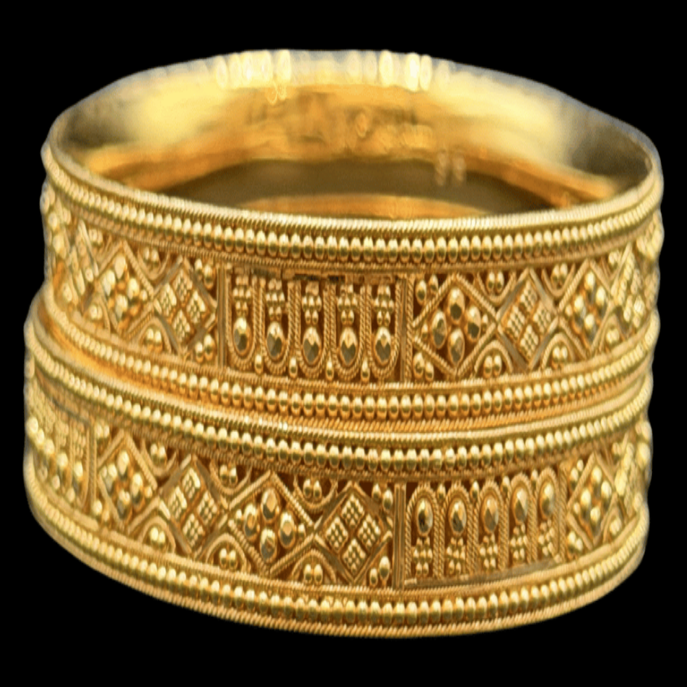 22K Gold Bangle Set (XS)