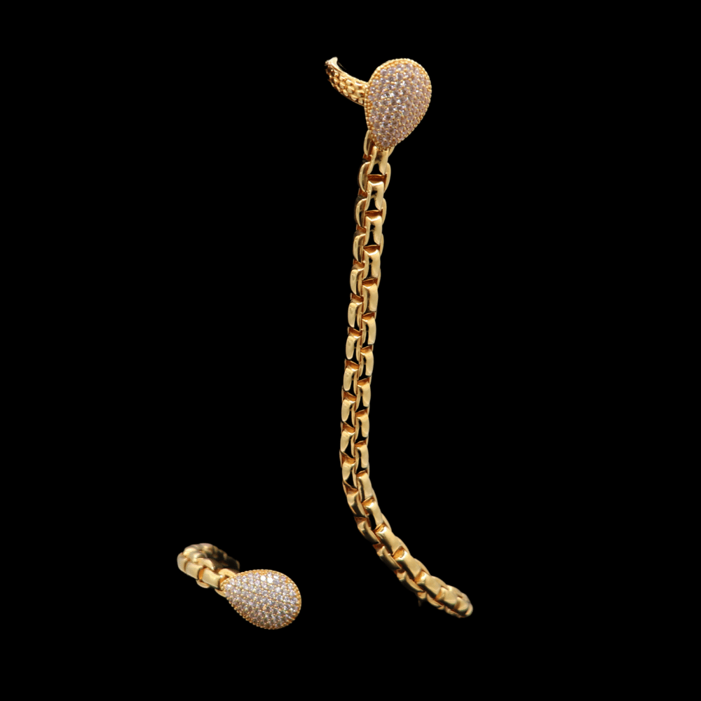 21K Gold Hand Bracelet