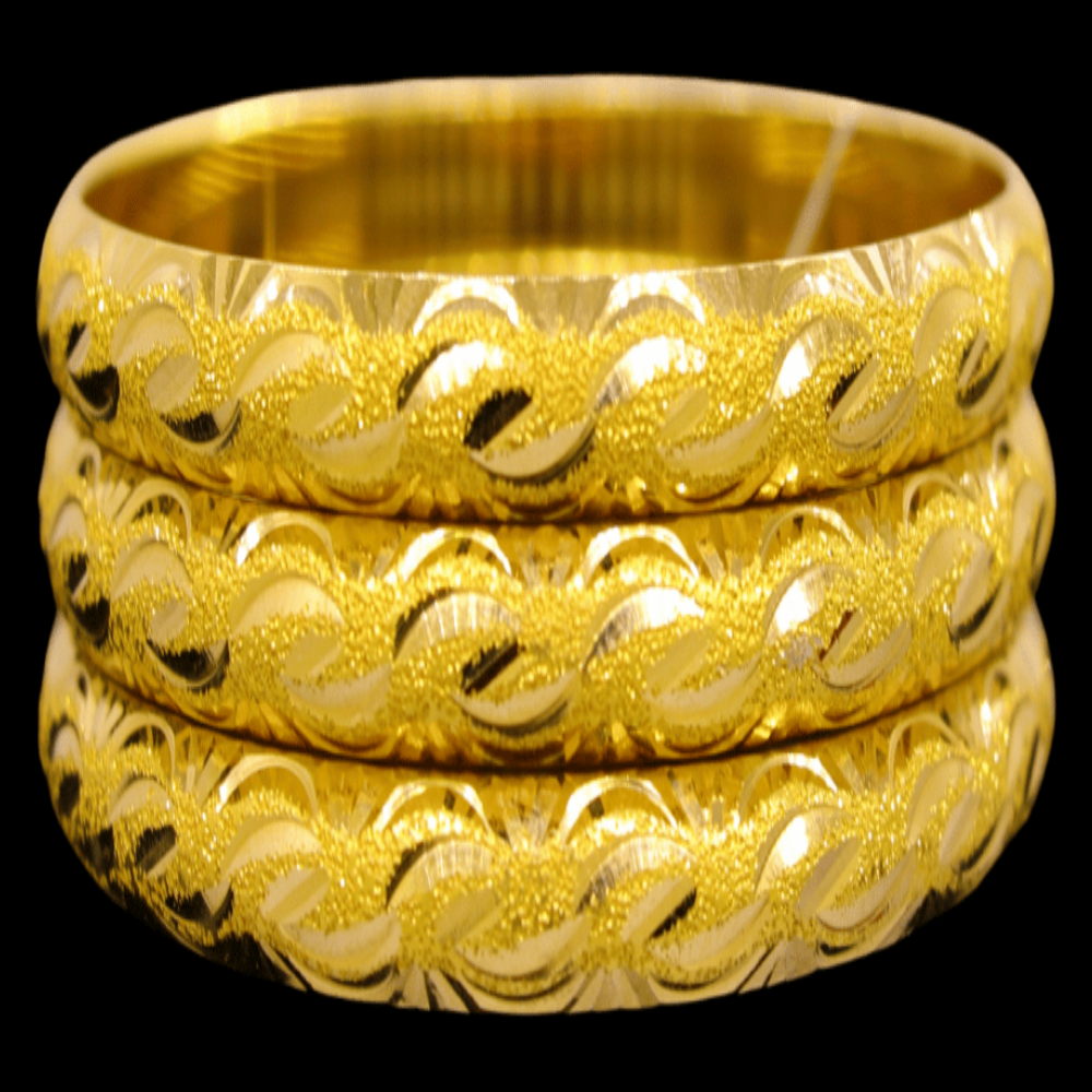 21K Gold Bangle Set (S)