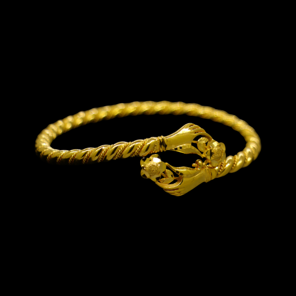 21K Gold Bangle Bracelet – SW28001 image 2 of 2