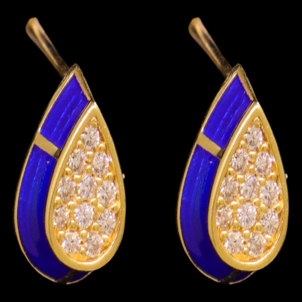 18K Gold Stud Earrings - SW21337