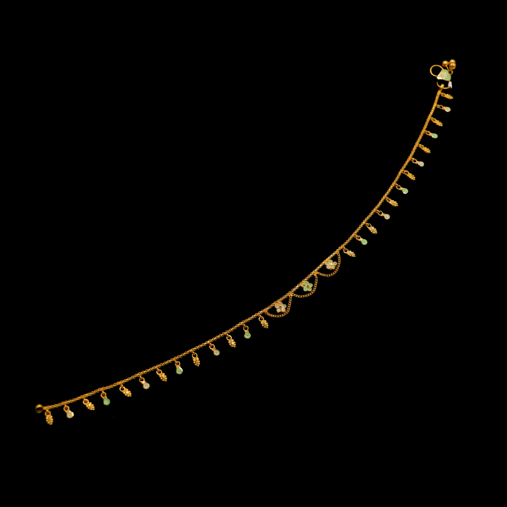 22K Gold Anklet