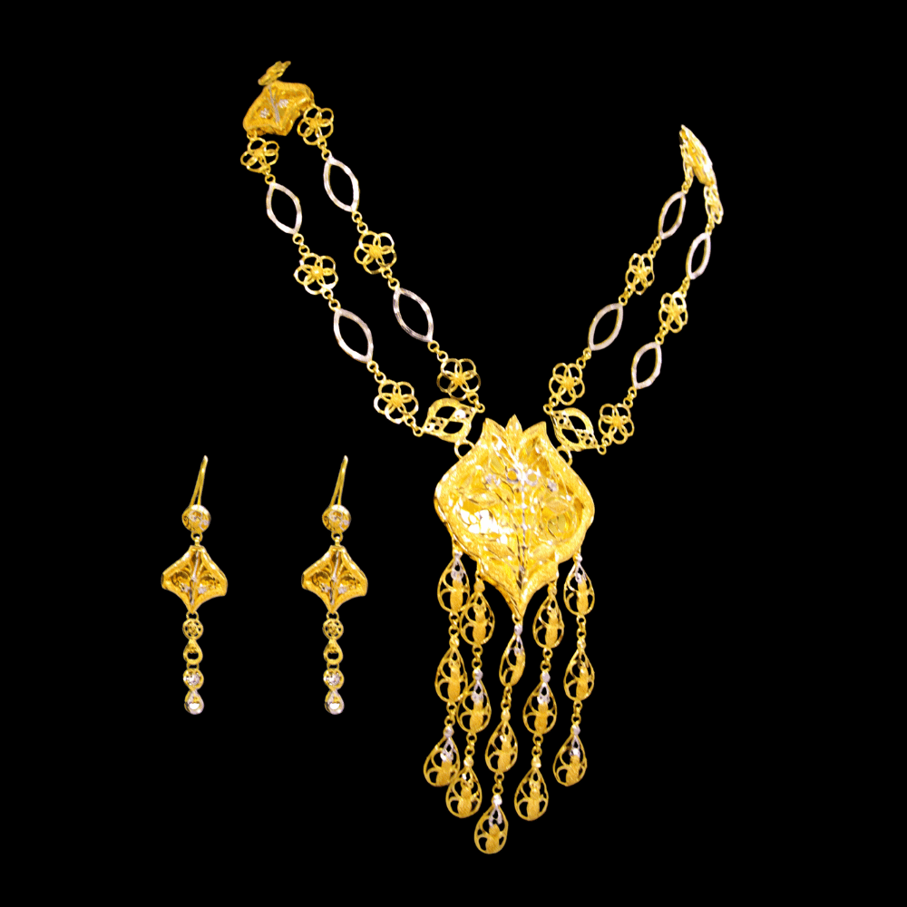 21K Gold Necklace Set