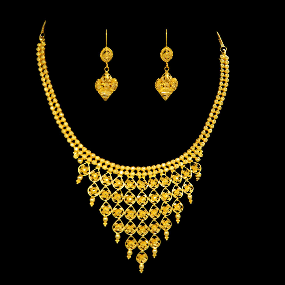 22K Gold Necklace Set
