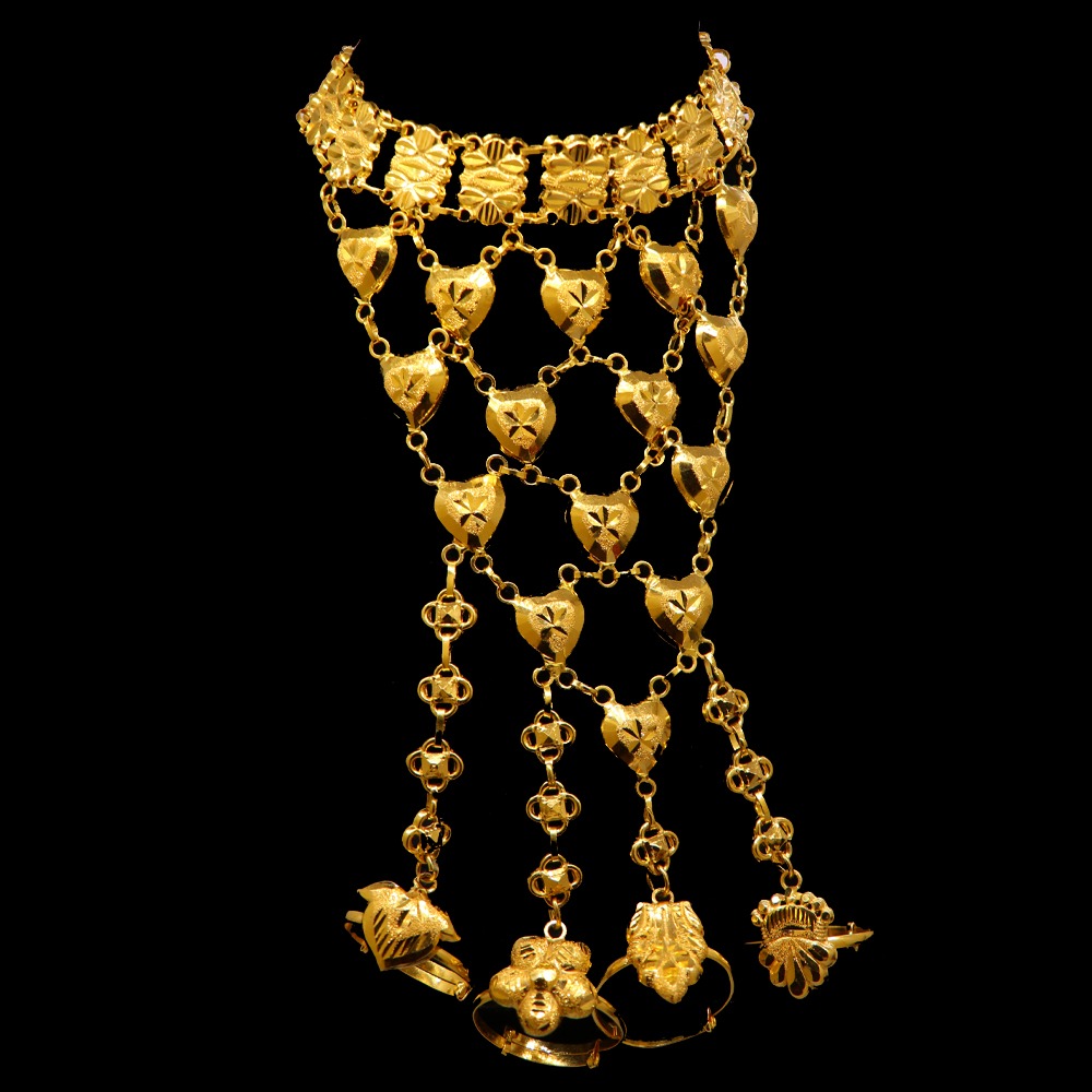 21K Gold Hand Bracelet