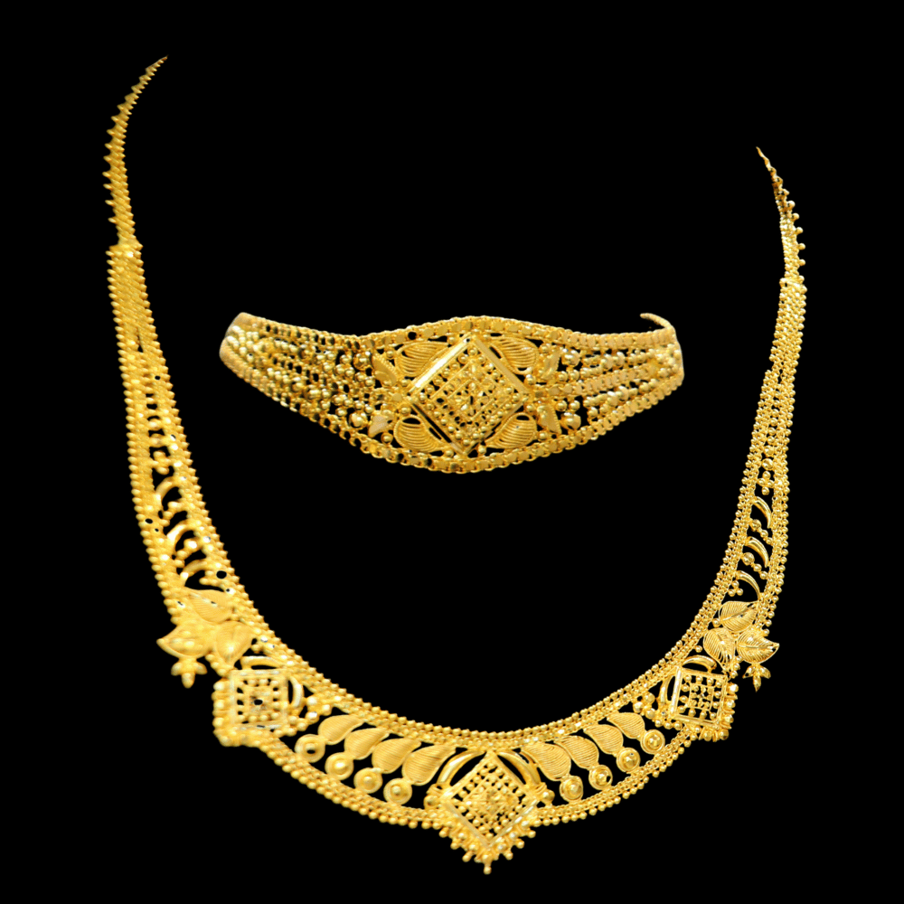 21K Gold Necklace Set