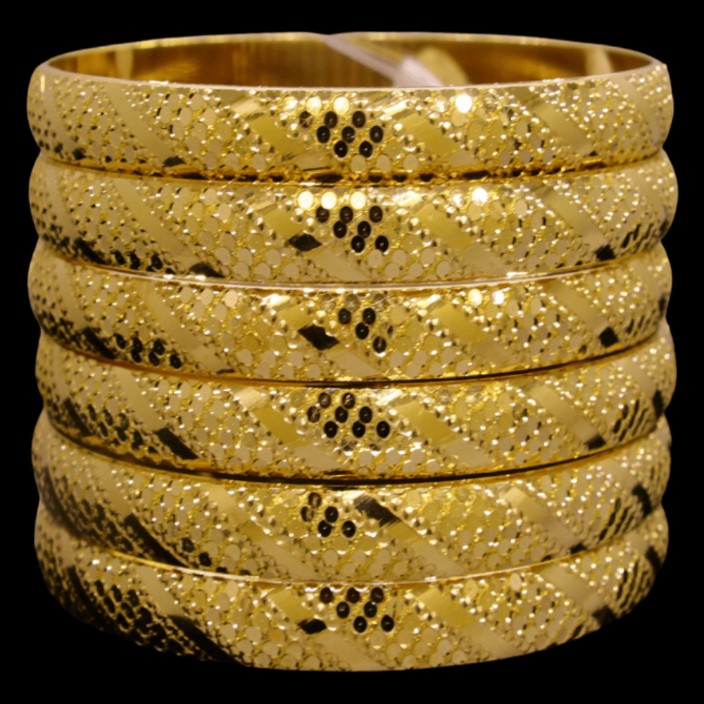 21K Gold Bangle Set (L)