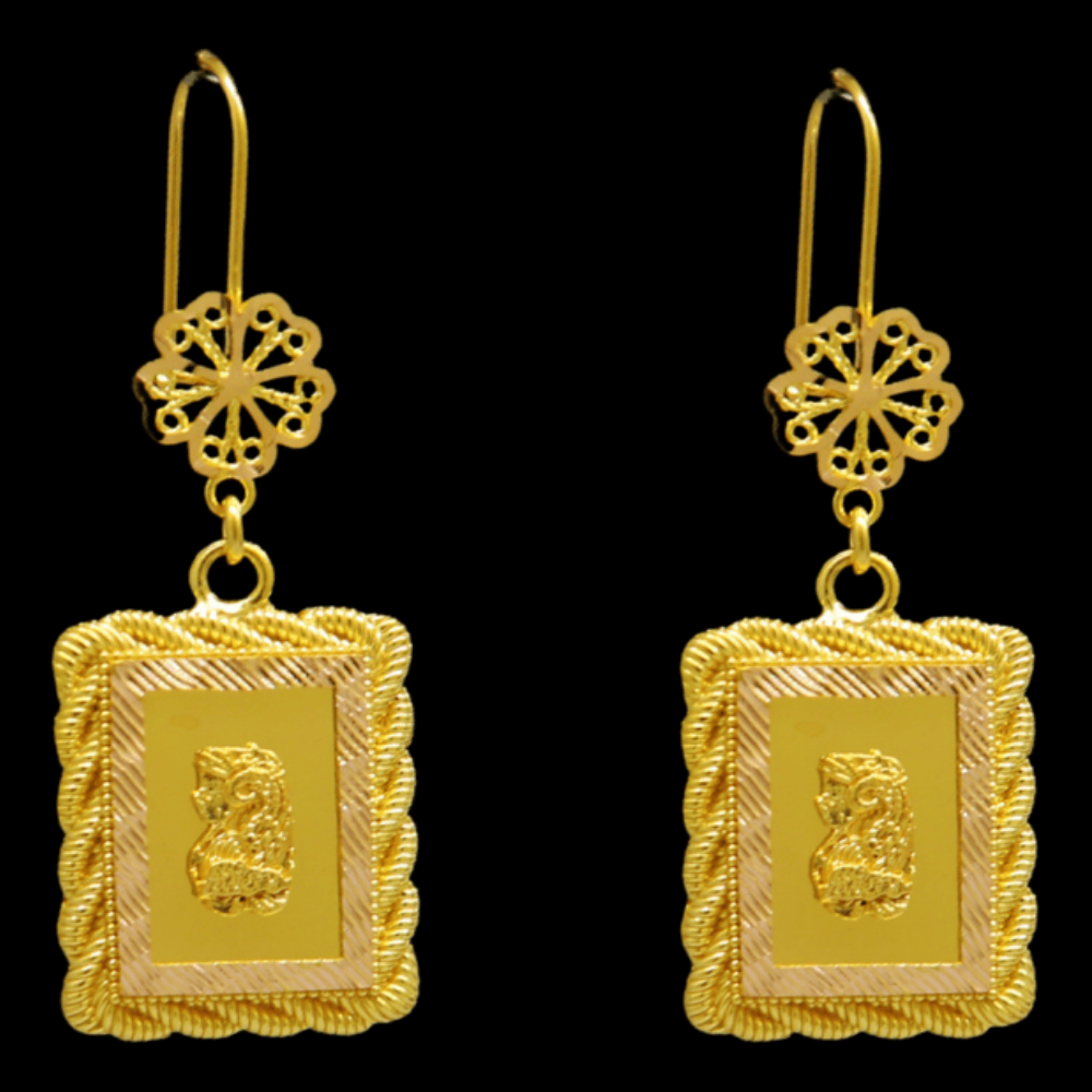 21K Gold Signature Earrings - SW31761