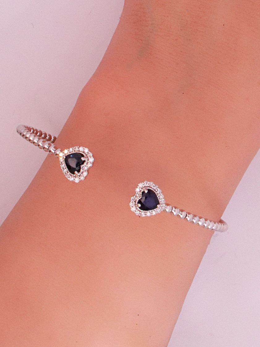 Diamond & Sapphire Bangle