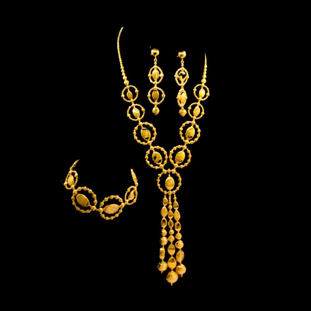 21K Gold Necklace Set