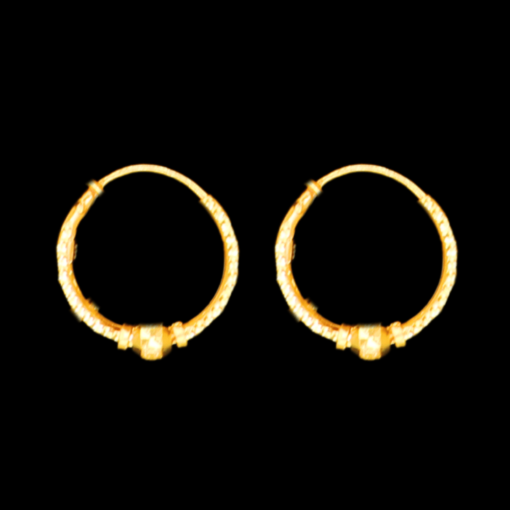 22K Gold Earrings - SW33490