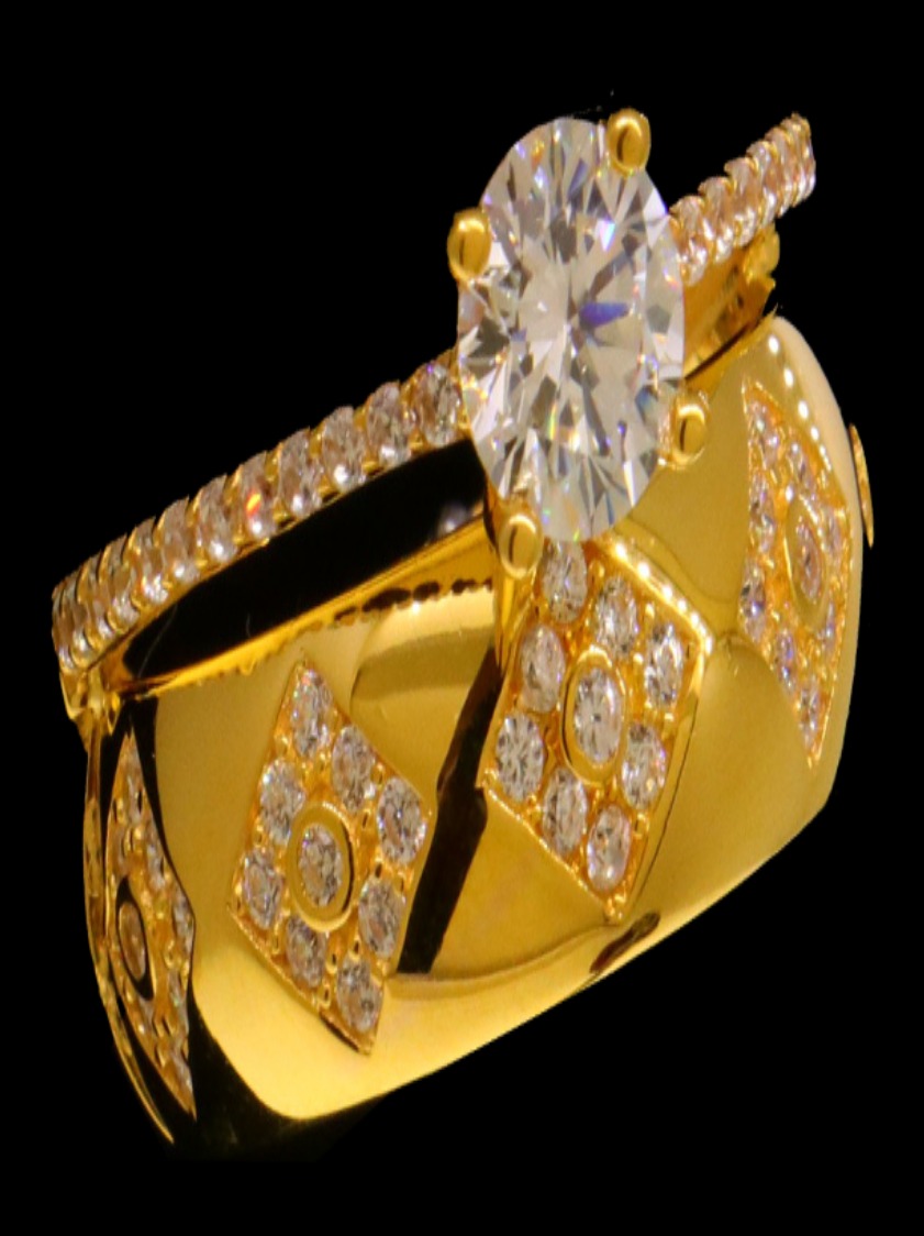 21K Gold Bridal Ring