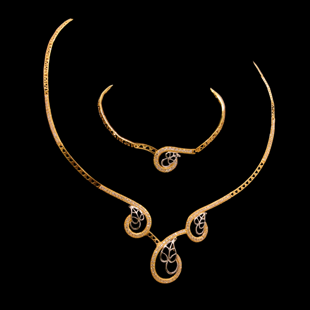 21K Gold Necklace Set