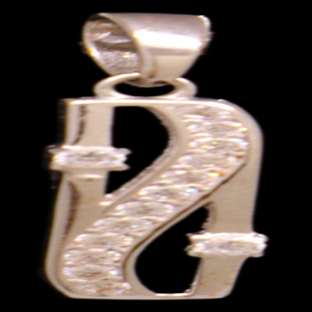 18K White Gold Pendant