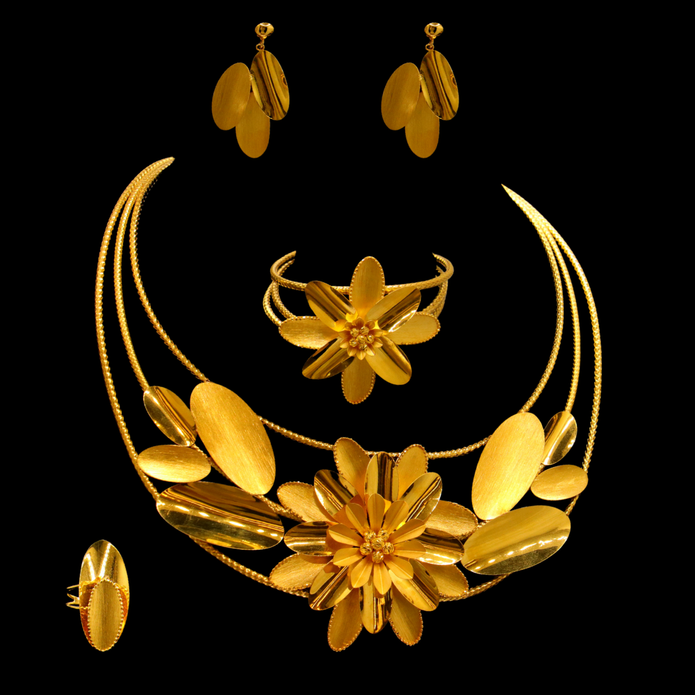 21K Gold Necklace Set