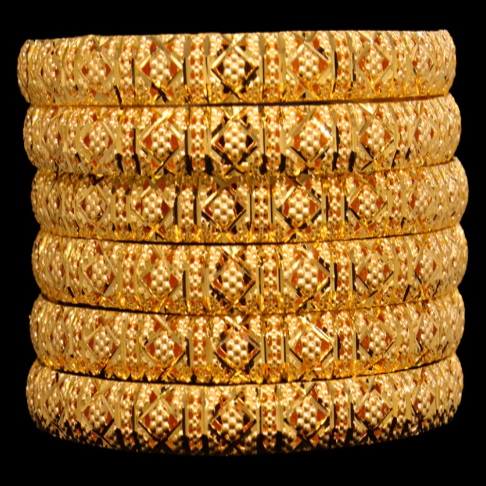 21k Gold Bangle Set (L)