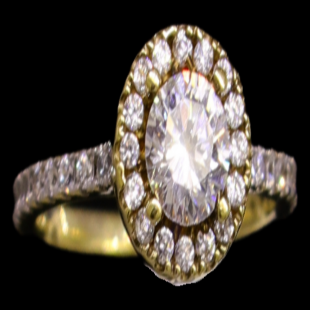 12K Gold Bridal Ring
