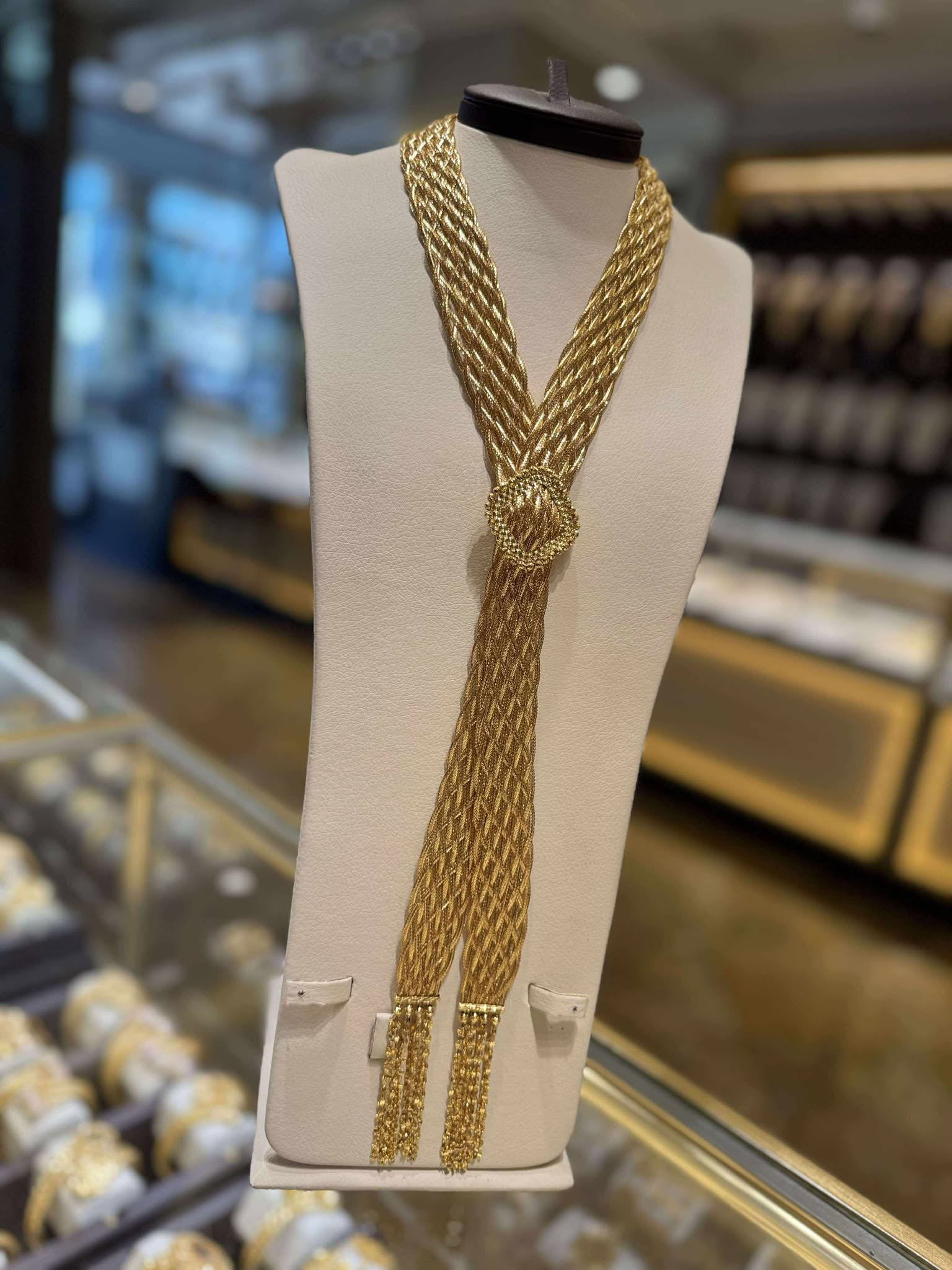21K Gold Long Necklace - SW25777
