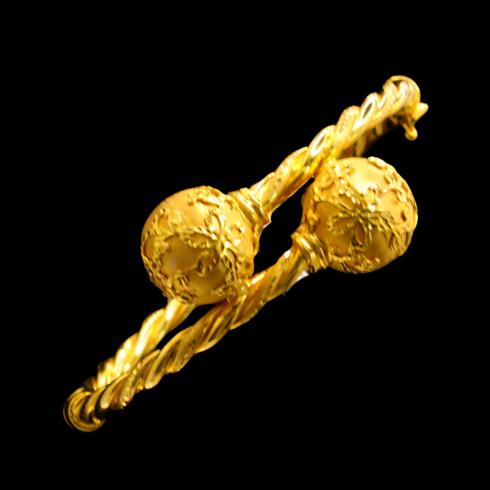 21K Gold Bangle Bracelet – SD26302 image 2 of 2