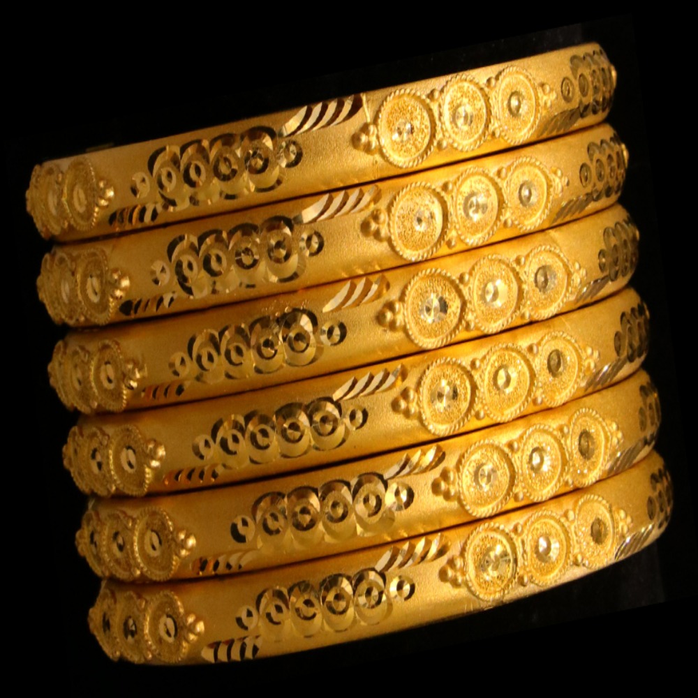 21K Gold Bangle Set, S (19) – SW15448 image 2 of 2