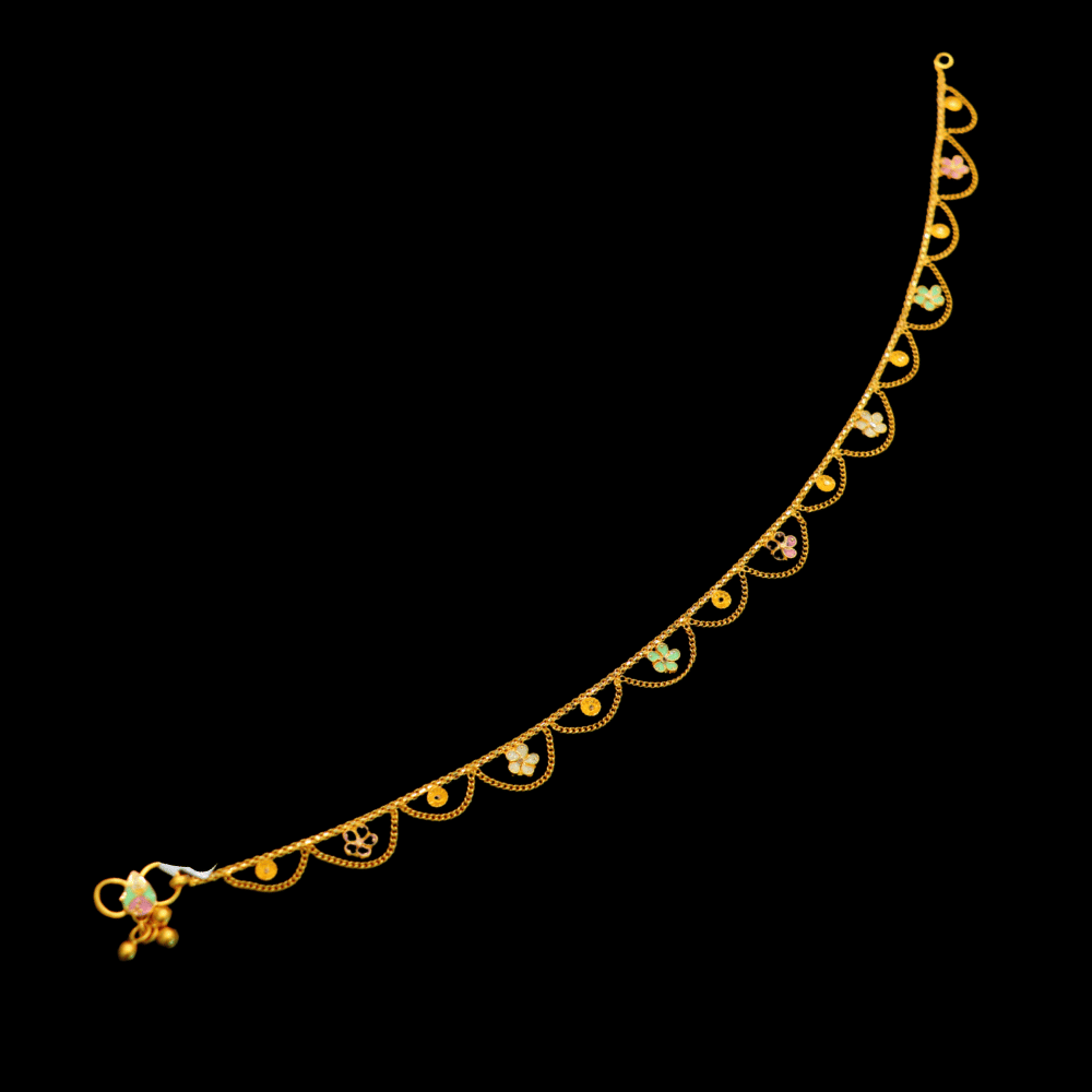 22K Gold Anklet