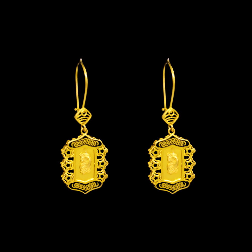 21K Gold Drop Earrings - SW29420